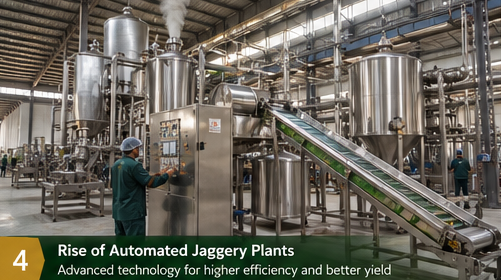 modern jaggery production in India