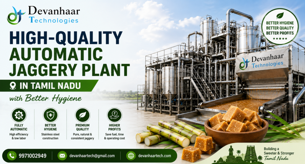 High-Quality Automatic Jaggery Plant in Tamil Nadu with Better Hygiene