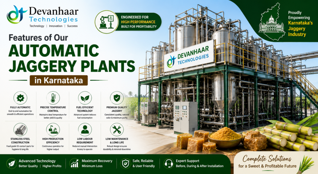 Features of Our Automatic Jaggery Plants in Karnataka