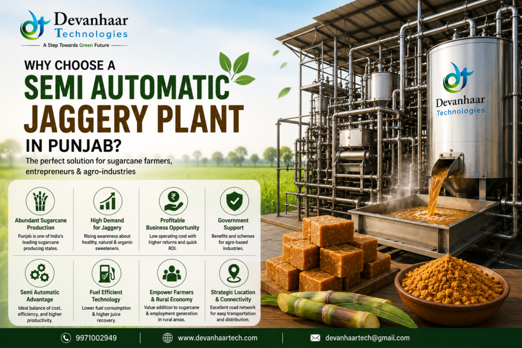 Get Semi Automatic Jaggery Plant in Punjab