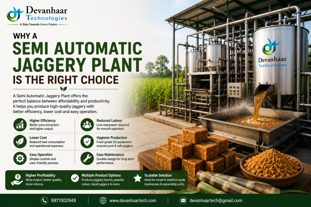 Why a Semi Automatic Jaggery Plant is the Right Choice