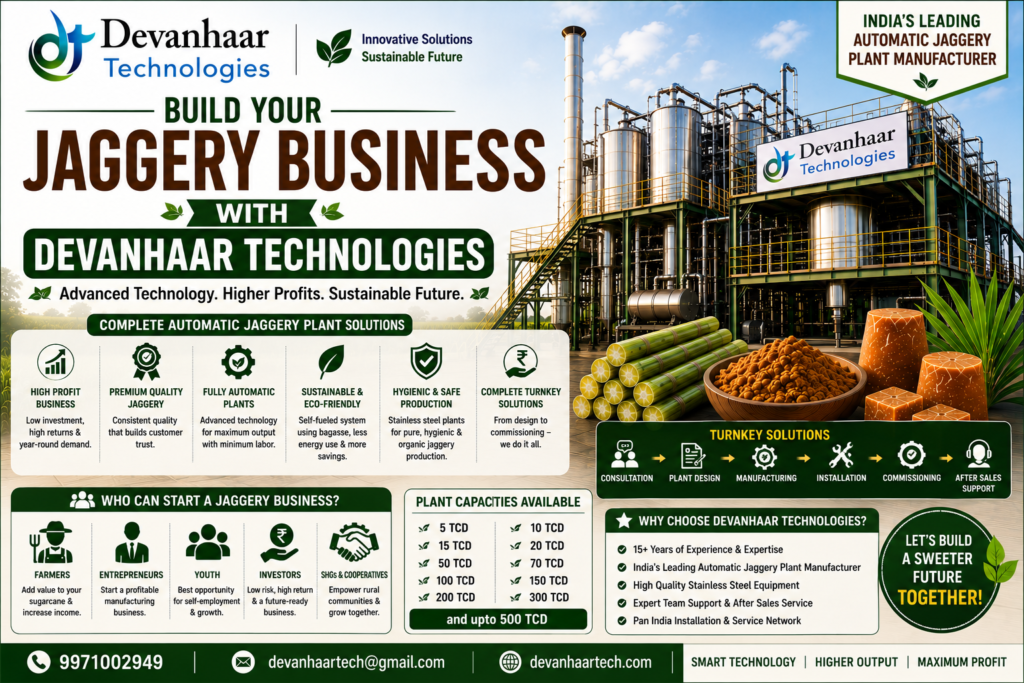Build Your Jaggery Business with Devanhaar Technologies Build Your Jaggery Business with Devanhaar Technologies