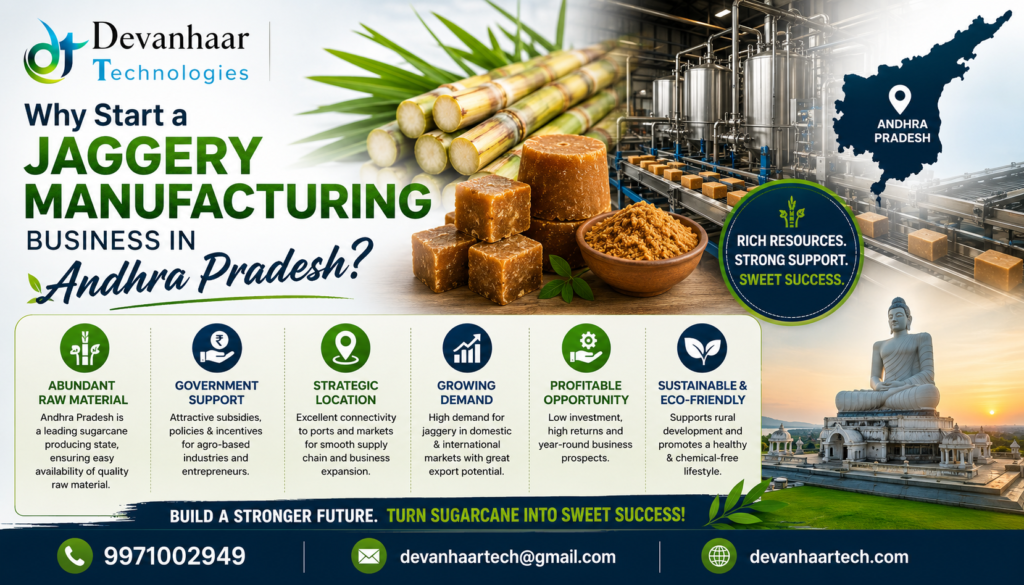 Why Start a Jaggery Manufacturing Business in Andhra Pradesh? Why Start a Jaggery Manufacturing Business in Andhra Pradesh?
