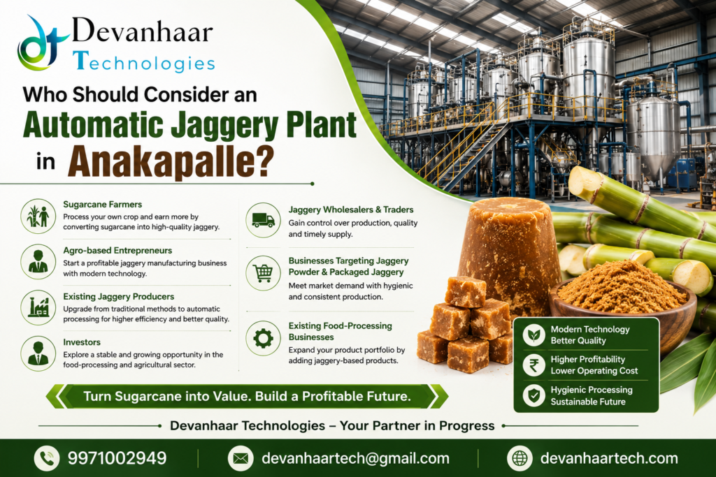 Who Should Consider an Automatic Jaggery Plant in Anakapalle? Who Should Consider an Automatic Jaggery Plant in Anakapalle?
