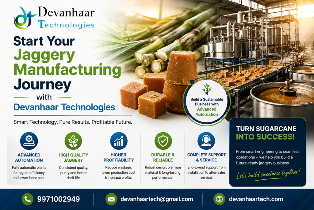 Start Your Jaggery Manufacturing Journey with Devanhaar Technologies Start Your Jaggery Manufacturing Journey with Devanhaar Technologies